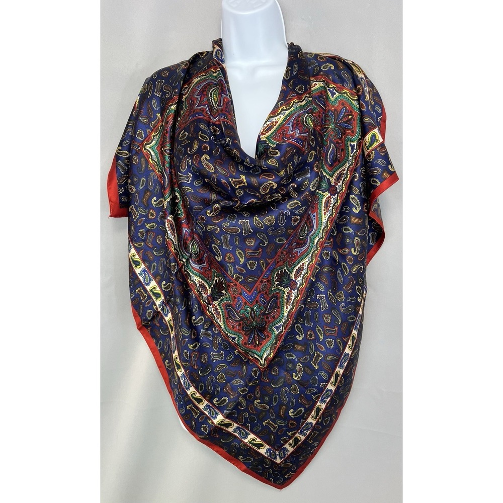Women's‎ Paisley Multicolor Scarf 34.5"x34.5"